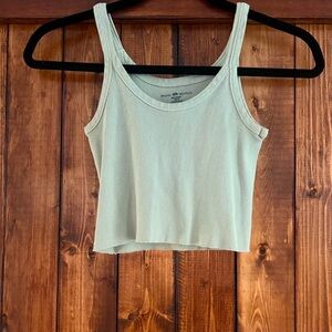 Brandy Melville: cropped tank: sage green